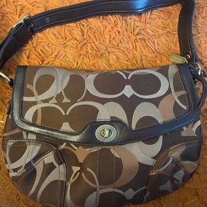 Coach purse brown